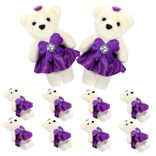 ifundom 10 Stück Blumenstrauß Dekorative Bärenpuppe Ausgestopftes Bärentier Stopfte Bärenpuppe Bequemer Kuschelbär Bärenpuppe Im Schlafzimmer Tragen Violett Schaum ifundom 10 Stück Blumenstrauß Dekorative Bärenpuppe Ausgestopftes Bärentier Stopfte Bärenpuppe Bequemer Kuschelbär Bärenpuppe Im Schlafzimmer Tragen Violett Schaum von ifundom