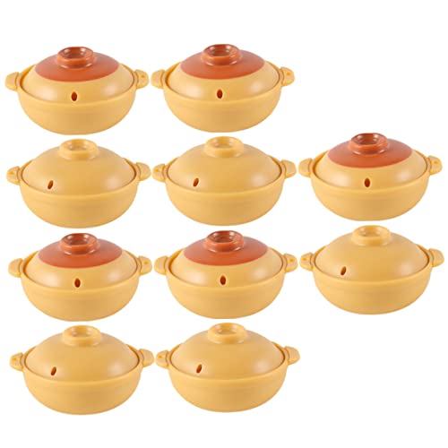 ifundom Realistischer Mini-haustopf – 10-teiliges Miniatur-Topf- Und Kochgeschirr-Set – Perfekt Für Puppenhaus Und Fantasievolles Spielen Von Kindern von ifundom