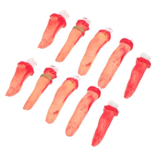 ifundom 10stücke Teiliges Gruseliger Halloween Finger Requisiten Realistische Abgetrennte Finger Für Partys Und Geisterhäuser Dekoration Für Schaurige Anlässe ifundom 10stücke Teiliges Gruseliger Halloween Finger Requisiten Realistische Abgetrennte Finger Für Partys Und Geisterhäuser Dekoration Für Schaurige Anlässe von ifundom