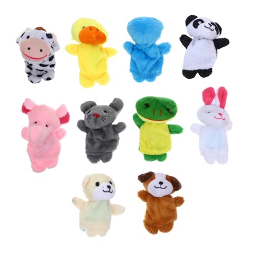 ifundom 10 Stück Fingerpuppen Handfingerpuppen Spielzeug Mini Tier Fingerpuppen von ifundom