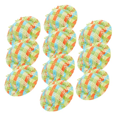 ifundom 10 Stück Gewebte Mini Puppenhüte Mit Blumenmuster Weben Basteln Hut Kleiner Hut Ornament Hut Foto Requisiten Kreatives Hut Ornament Kleines Accessoire Dekorativer von ifundom