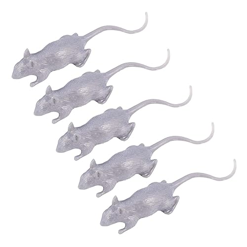 ifundom 10 Stück Halloween-Simulationsmaus gefälscht Halloween-Ratten und Mäuse Streich Dekoration Halloween Gadget Halloween Costume Simulation dcoer kniffliges Grey von ifundom