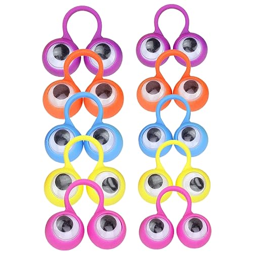ifundom 10 Stück Kreative Fingerpuppe Kinderspielzeug Augenfingerspielzeug Augapfelring Intelligentes Kinderspielzeug Kleines Kinderspielzeug Augen Fingerspielzeug Pädagogisches von ifundom