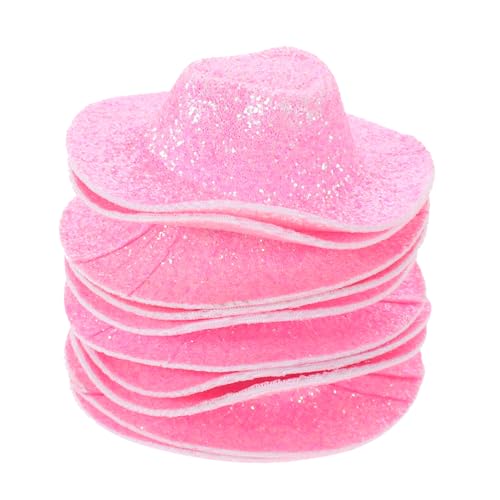 ifundom 10 Stück Mini-Cowboyhut klein Partyhüte winzig Cowgirl-Hüte für Damen -Cowboy-Hut Sombrero doll Accessories Puppen Accessoires Hut für Puppen Partydekorationen Stoff Rosa ifundom 10 Stück Mini-Cowboyhut klein Partyhüte winzig Cowgirl-Hüte für Damen -Cowboy-Hut Sombrero doll Accessories Puppen Accessoires Hut für Puppen Partydekorationen Stoff Rosa von ifundom