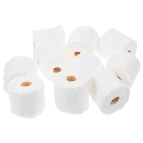ifundom 10 Stück Miniatur Modell Rohr Papierwindeln Toilettenpapier Puppenhaus Miniatur Modell Puppenhaus Mini Toilette Töpfchen Rosa Kunststoff von ifundom