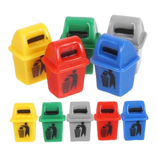 ifundom 10 Stück Miniatur Mülleimer Teilig Resin Puppenhaus Mülltonnen Sortierbehälter Farbig Langlebig Realistisch DIY Mikro Landschaftsspielzeug für Modellbau und Zuganlagen ifundom 10 Stück Miniatur Mülleimer Teilig Resin Puppenhaus Mülltonnen Sortierbehälter Farbig Langlebig Realistisch DIY Mikro Landschaftsspielzeug für Modellbau und Zuganlagen von ifundom