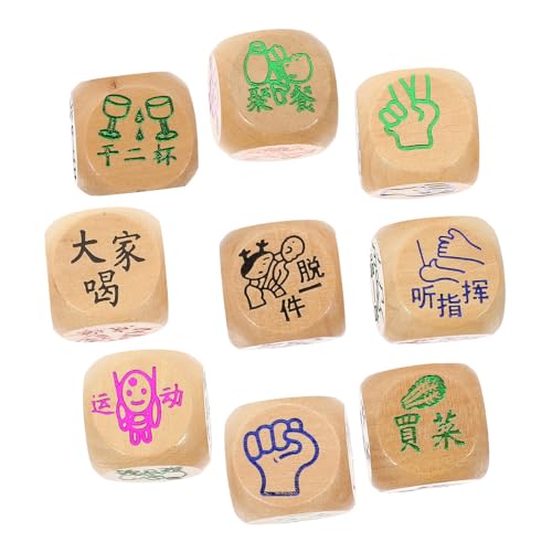 ifundom 10-teiliges Würfelset Aus Natürlichem Holz – Spielpunktwürfel Perfekt Für Kinder- Und Familienspiele Glattes Und Würfelspielzeug ifundom 10-teiliges Würfelset Aus Natürlichem Holz – Spielpunktwürfel Perfekt Für Kinder- Und Familienspiele Glattes Und Würfelspielzeug von ifundom