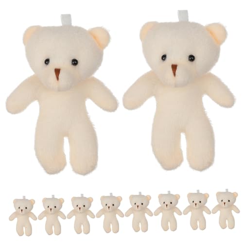 ifundom 10 Stück Pendellanzpuppe Plüsch Babys Gewichtete Kuscheltiere Miniatur Atmender Bär Minibären Masse Partygeschenke Tragen Mini-stoffbären Figur Beige Pp Baumwolle ifundom 10 Stück Pendellanzpuppe Plüsch Babys Gewichtete Kuscheltiere Miniatur Atmender Bär Minibären Masse Partygeschenke Tragen Mini-stoffbären Figur Beige Pp Baumwolle von ifundom