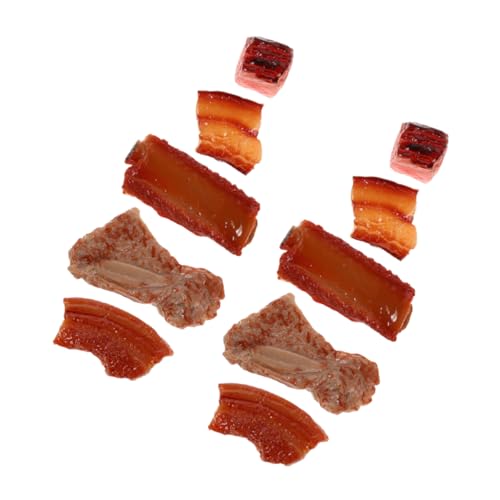 ifundom Home Küche BBQ Party Zubehör 10 Stücke Mini Künstliche Schweinerippchen Dekorative Kochen Werkzeuge von ifundom