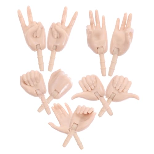 ifundom Handgemachte Puppenzubehör Puppenhandteile 10 Stück Miniatur Handwerk Puppenspielzeug Kunststoff Handgelenke ifundom Handgemachte Puppenzubehör Puppenhandteile 10 Stück Miniatur Handwerk Puppenspielzeug Kunststoff Handgelenke von ifundom