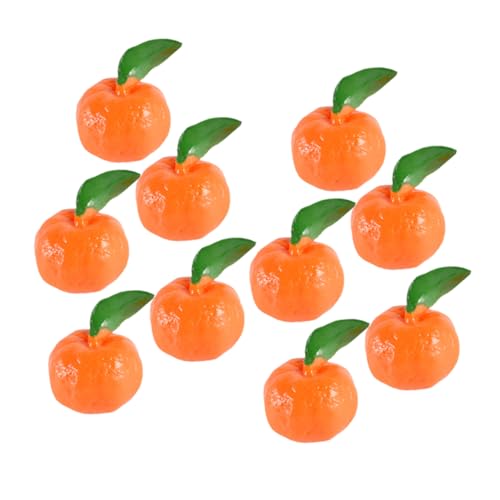 ifundom 10 Stücke Künstliche Orange Früchte Dekorative Mini PVC Spielzeug Für Küche Simulation Sammlerstücke von ifundom