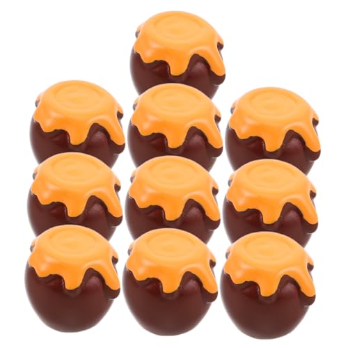 ifundom 10 Stück Simulierte Honiggläser Puppenhaus Mini Honiggläser Partygeschenke Miniaturen Puppenhauszubehör Puppenhaus Miniatur Einmachgläser Mikrolandschaft Honigtopf Mini von ifundom