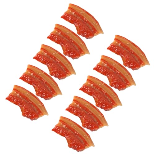 ifundom 10 Stück Simulierter Schweinebauch Essen Vorgeben Rollenspiel Spielzeuge Gefälschtes Fleisch-lebensmittelmodell Künstliche Fleischstütze Küchendekor Harz von ifundom