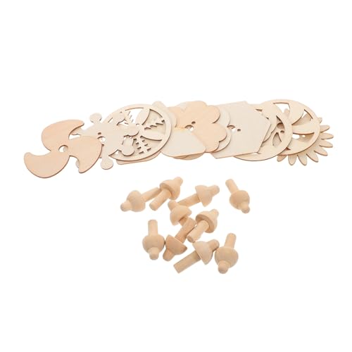 ifundom 10 Stück Teiliges DIY Holz Drehspiel Bastelset zum Bemalen Robuste Handgefertigte Holzspielzeuge für Kindergeburtstags mitgebsel für Kindergarten aktivitäten ifundom 10 Stück Teiliges DIY Holz Drehspiel Bastelset zum Bemalen Robuste Handgefertigte Holzspielzeuge für Kindergeburtstags mitgebsel für Kindergarten aktivitäten von ifundom