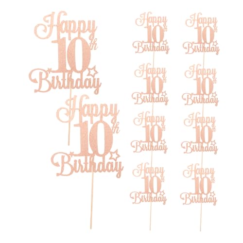 ifundom 10 Stück Teiliges Geburtstagskuchen Dekorationen Glitzer Cupcake Picks für Mädchen Party Tortenstecker Leichte Tragbare Dessert Picks Festliche Kuchen Topper ifundom 10 Stück Teiliges Geburtstagskuchen Dekorationen Glitzer Cupcake Picks für Mädchen Party Tortenstecker Leichte Tragbare Dessert Picks Festliche Kuchen Topper von ifundom