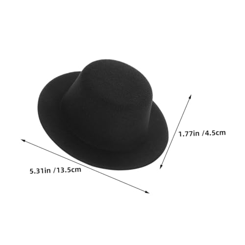 ifundom 10 Stück Teiliges Mini Top Hats Schwarze Kleine Hüte aus Stabilem Material Elegante DIY Bastelaccessoires für Weihnachten Partydekorationen Haustierkostüme und Kreative Projekte von ifundom