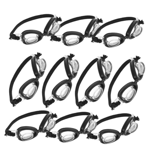 ifundom 10 Stück Teiliges Miniatur Schwimmbrillen für Puppen Realistische Mini Schwimmbrille als Puppenzubehör Leicht Robust und Bequem für Puppenhaus-Dekoration und Kreatives Rollenspiel von ifundom