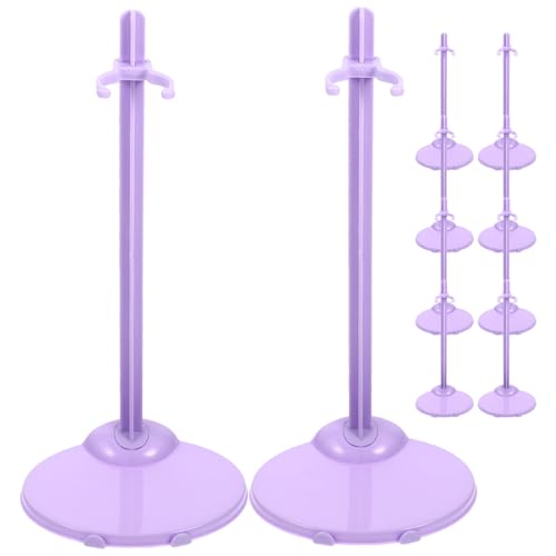 ifundom 10 Stück Teiliges Puppenständer Stabiler Praktischer Doll Display Stand mit Rutschfestem Sockel Sicherer Halter für Actionfiguren und Puppen für Tisch Regalpräsentation von ifundom