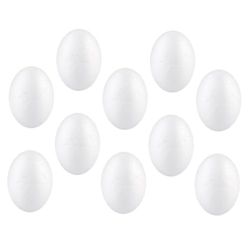 ifundom 10 Stück Teiliges Realistische Eier DIY Bastel Eier für Osterdekoration Langlebige und Unzerbrechliche Kunsthandwerk Modelle für Küchendeko und Osterarrangements von ifundom