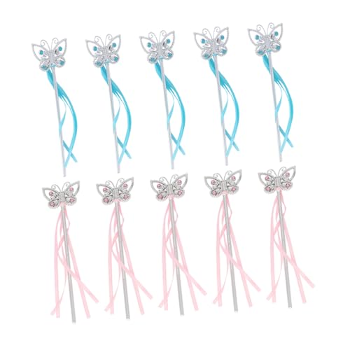 ifundom 10 Stück Teiliges Schmetterlingsdesign Leichte Sichere Party Accessoires für Mädchengeburtstag mit Bunten Bändern für Fantasievolles und Feen mottopartys Zufällige Zufällige Farbe ifundom 10 Stück Teiliges Schmetterlingsdesign Leichte Sichere Party Accessoires für Mädchengeburtstag mit Bunten Bändern für Fantasievolles und Feen mottopartys Zufällige Zufällige Farbe von ifundom
