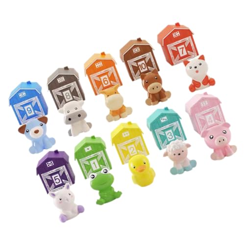 ifundom 10 Stück Tiere Fingerspitzenspielzeug tierische Fingerpuppe Montessori- für Kleinkinder Farmtier-Marionette Animalfarm Fingerpuppen -Montessori- Plastik ifundom 10 Stück Tiere Fingerspitzenspielzeug tierische Fingerpuppe Montessori- für Kleinkinder Farmtier-Marionette Animalfarm Fingerpuppen -Montessori- Plastik von ifundom