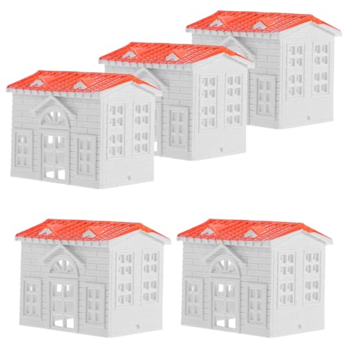 ifundom 10 Stück Villa Modellmodelle Mikro Landschaftsschmuck DIY Landschaftsdekor Mini Feenhäuschen Miniatur Häuschenfigur Mikro Landschaftsmodell Kleines Hausmodell Für Den von ifundom