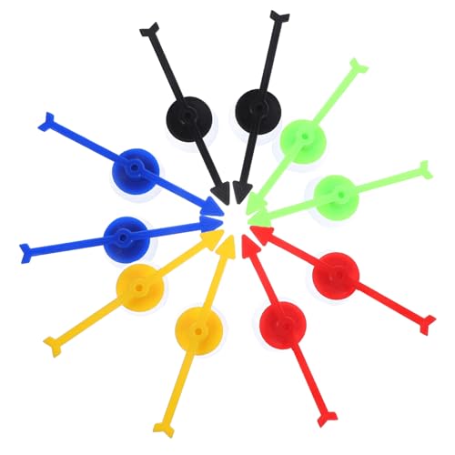 ifundom 10 Stück Zubehör Für Plattenspieler Spiel Brettspielpfeil Klassenzimmer, Rotierende Drehteller-spielspielzeuge Spiel Pfeile Spielzeiger Plastik von ifundom