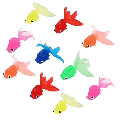 ifundom 10 Stück künstlicher künstliche Fische für wohnraumdeko wasserspielzeuge spielsachen Künstlicher schwimmender gefälschter Fisch Gummi ifundom 10 Stück künstlicher künstliche Fische für wohnraumdeko wasserspielzeuge spielsachen Künstlicher schwimmender gefälschter Fisch Gummi von ifundom