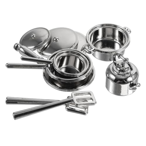 ifundom 10 Stück spielküchenzubehor spielküchenzubehöhr Spielküche Zubehör Eiswürfelbereiter Schlammküche vorgetäuschte Modelle Miniatur-Küchengeschirr Legierung Silver ifundom 10 Stück spielküchenzubehor spielküchenzubehöhr Spielküche Zubehör Eiswürfelbereiter Schlammküche vorgetäuschte Modelle Miniatur-Küchengeschirr Legierung Silver von ifundom