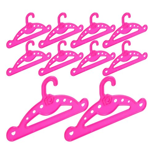 ifundom Puppen-nähspielzeug 10 Stück Mini-kleiderbügel Für Babypuppen-zubehör Zartes Puppen-kleiderbügel-Set von ifundom