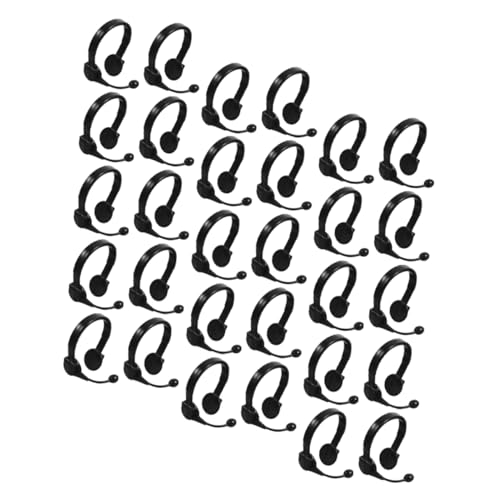 ifundom 100 Stück Kreative Kleine Gelbe Enten Headset Puppen Mini Simulierte Kopfhörer Puppe Ornament Puppe Kopfhörer Modell Headset Gefälschte Kopfhörer Ornament Kopfhörer von ifundom