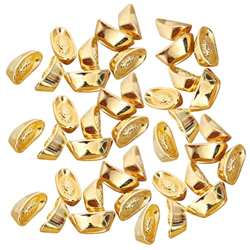 ifundom 100 Stück Mini- Märchengarten Mini-Dekoration Mini-Frösche Miniaturen handwerkliche Dekoration Dekoration Schreibtischschmuck Mini- Legierung Golden von ifundom