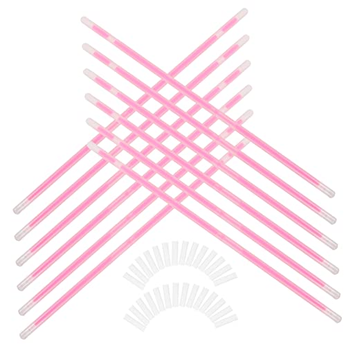 ifundom 100 Stück Rosa Leuchtstab Dekorationen Lichtschwert Glühen Mini Party Favorisieren Glühstock Leuchtende Stütze Armbänder Mit Leuchtenden Stäbchen Leuchtrequisite Plastik von ifundom