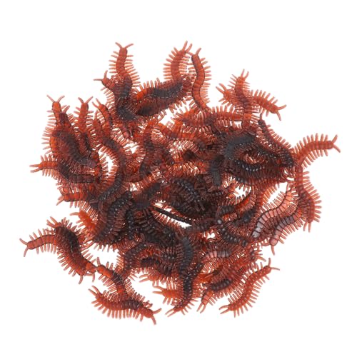 ifundom 100 Stück Tricky Toys Tausendfüßler Tausendfüßler Figuren Gefälschte Tausendfüßler Simulation Tierfigur Streich Requisiten Simulation Tausendfüßler Schmuck Tausendfüßler Figur PVC von ifundom