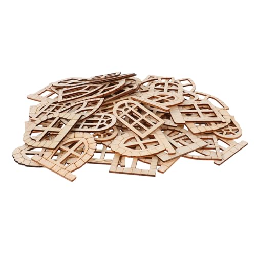 ifundom 100 Stück Unvollendete Feentüren, Hölzerne Elfen-gartentüren, Figuren, Miniatur-baumtüren, Gartenstatuen Für Den Außenbereich, Garten, Hof, Rasendekoration, Gartenskulpturen von ifundom