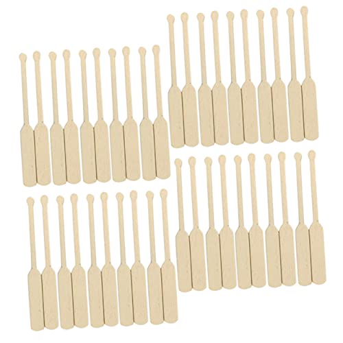 ifundom 100 Stück Miniatur-holzpaddel – Strand- -Set Für -miniaturmodelle Heim- Und Ladendekoration von ifundom