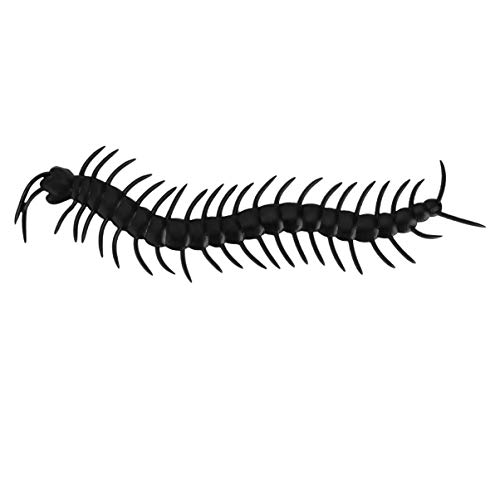 ifundom 100-Teilige Sets kniffliges Mini Animatronik Requisiten Topper Schwarz Halloween Dekoration Halloween-Dekoration Prank Props Halloween-Requisite Halloween-Tausendfüßler von ifundom