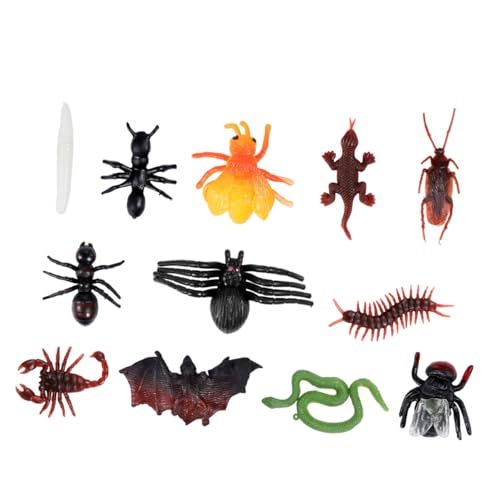 ifundom 100-teiliges Set Simuliertes Insektenspielzeug Halloween-streichspielzeug Halloween-streich-Requisite Halloween-Simulation PVC von ifundom