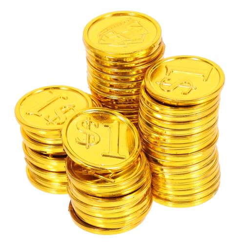 ifundom 100St 1 Yuan Piratenmünze Kinderspielzeug -Tablet Brettspiele für zappeln Plastikmünzen Spielmünzen tragbare Münzspielzeuge Piratenschatz Golden ifundom 100St 1 Yuan Piratenmünze Kinderspielzeug -Tablet Brettspiele für zappeln Plastikmünzen Spielmünzen tragbare Münzspielzeuge Piratenschatz Golden von ifundom