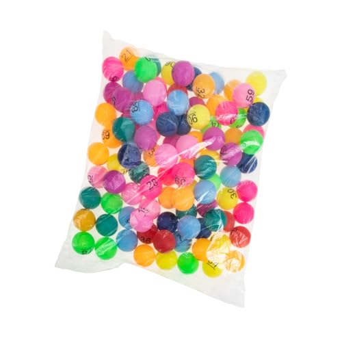 ifundom 100St Farbe Zahlenball Automatenbälle Bingokugeln mit Käfig Bunte Pong-Bälle Bingo-Ersatzkugeln Spielzähler plastikball kunststoffball Lotteriekugeln lustige Lottokugeln Colorful ifundom 100St Farbe Zahlenball Automatenbälle Bingokugeln mit Käfig Bunte Pong-Bälle Bingo-Ersatzkugeln Spielzähler plastikball kunststoffball Lotteriekugeln lustige Lottokugeln Colorful von ifundom