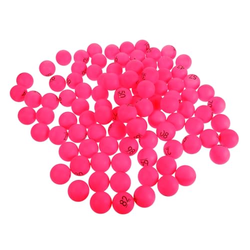 ifundom 100stücke Nummerierte Tischtennis-Bingo-bälle Aus Plastik Für Tombola-Spiele Partys Und Familienfeiern von ifundom