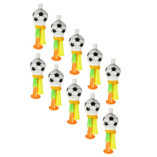 ifundom 10pcs Fußball Spiel Horn Trompeten Blasen Horn Jubeln Stadion Horn Trompeten Spielzeug Kunststoff Trompete Spielzeug von ifundom