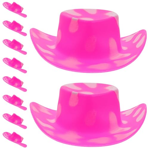 ifundom 10St Mini-Cowboyhut für kinderspielzeug kinderspielsachen Dollhouse Accessories DIY Hutdekoration Hutverzierung Mini-Miniatur-Hut kleine hüte Plastik Rosa ifundom 10St Mini-Cowboyhut für kinderspielzeug kinderspielsachen Dollhouse Accessories DIY Hutdekoration Hutverzierung Mini-Miniatur-Hut kleine hüte Plastik Rosa von ifundom
