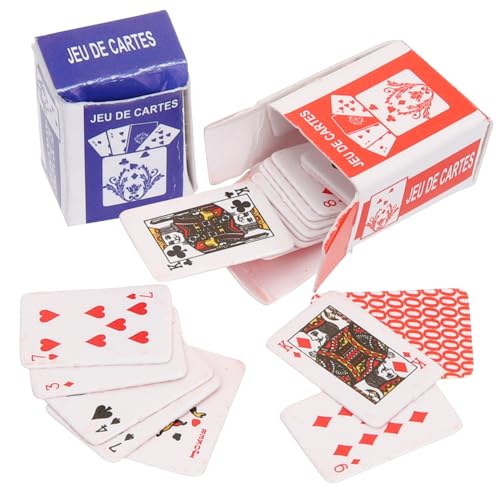 ifundom 10St Mini-Spielkarten Miniaturen Miniaturdeck Kinderspielzeug kindertagsgeschenke kindertag Puppenhaus Spielkarten Puppenhaus für beschichtetes Papier ifundom 10St Mini-Spielkarten Miniaturen Miniaturdeck Kinderspielzeug kindertagsgeschenke kindertag Puppenhaus Spielkarten Puppenhaus für beschichtetes Papier von ifundom