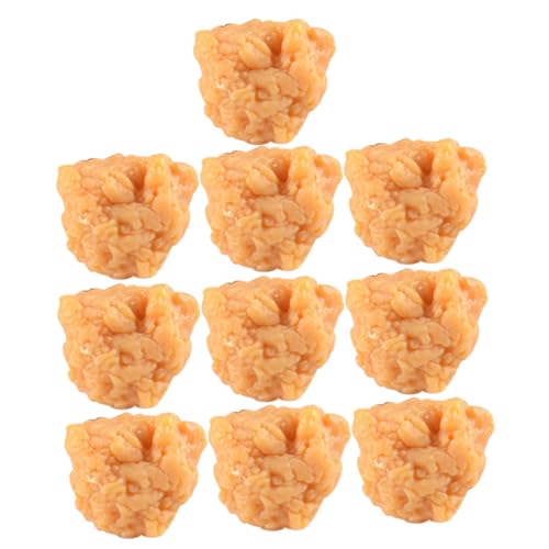 ifundom 10St Simulation Hühner Reis frittiertes Chicken-Nuggets-Modell tischdeko esstisch Chicken Nuggets gefälschtes Essen Lebensmitteldekor Hühnernuggets-Formmodell PVC ifundom 10St Simulation Hühner Reis frittiertes Chicken-Nuggets-Modell tischdeko esstisch Chicken Nuggets gefälschtes Essen Lebensmitteldekor Hühnernuggets-Formmodell PVC von ifundom