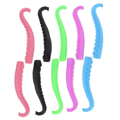 ifundom 10Stücke Kunststoff Fingerspitzen Teiliges mit Kreativen Octopus Tentakel Fingerpuppen für Party Langlebig und Dekomprimierend Farben Zufällig ifundom 10Stücke Kunststoff Fingerspitzen Teiliges mit Kreativen Octopus Tentakel Fingerpuppen für Party Langlebig und Dekomprimierend Farben Zufällig von ifundom
