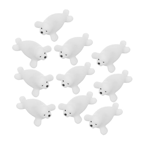 ifundom 10Stücke Mini Robbenfiguren aus Kunstharz Teiliges für Kreative Mikrolandschaften und Heimdekoration Realistische und Polartiere und Sammler ifundom 10Stücke Mini Robbenfiguren aus Kunstharz Teiliges für Kreative Mikrolandschaften und Heimdekoration Realistische und Polartiere und Sammler von ifundom