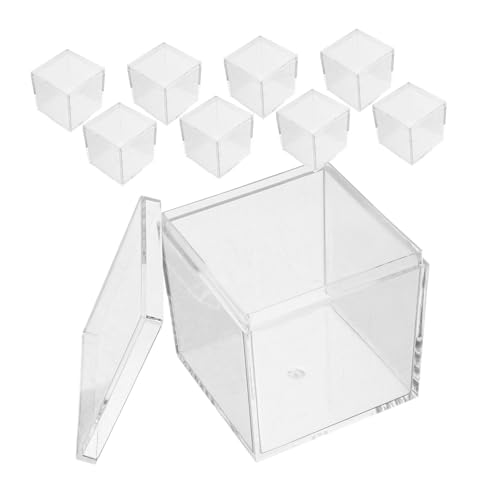 ifundom 10Stücke Transparente Aufbewahrungsboxen aus Staubdichte Mineralprobenbehälter mit Deckel für Pflanzen und Tierproben Sowie ifundom 10Stücke Transparente Aufbewahrungsboxen aus Staubdichte Mineralprobenbehälter mit Deckel für Pflanzen und Tierproben Sowie von ifundom