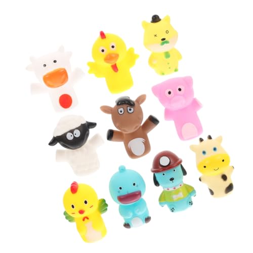 ifundom Pädagogische Interaktive Tier-fingerpuppen 10-teiliges Set Kleinkindspielzeug Für Jungen Und Mädchen Spielkamerad Zum Geschichtenerzählen von ifundom