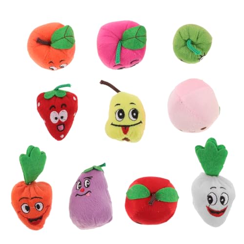 ifundom 10 Stück Weiche Und Cartoon-Frucht-fingerpuppen – Fördert Die Vorstellungskraft Und Sprachfähigkeit Von Kindern – Spielzeug Zum Geschichtenerzählen von ifundom